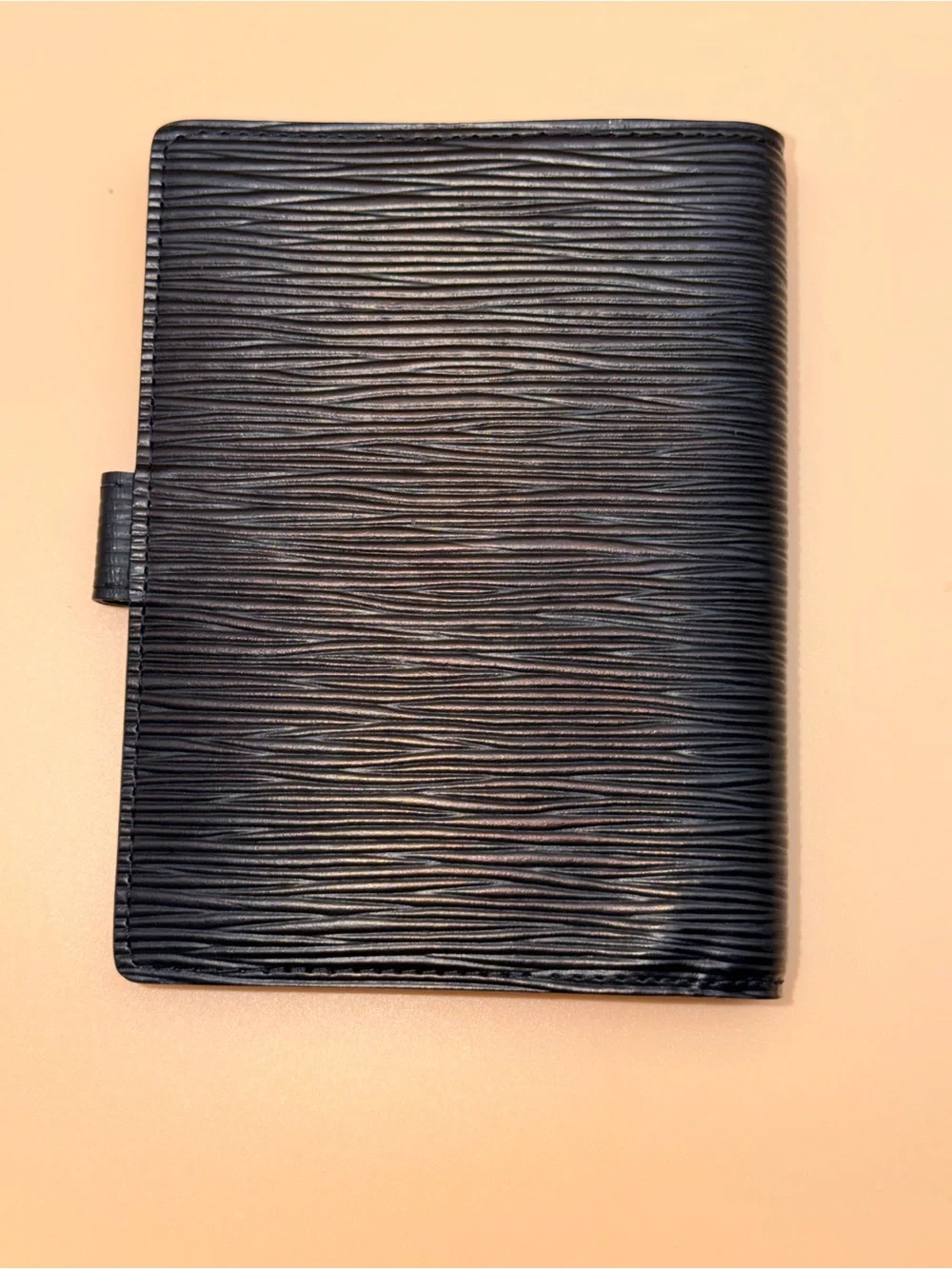 Louis Vuitton Black Epi Leather Agenda PM Ring Planner Cover